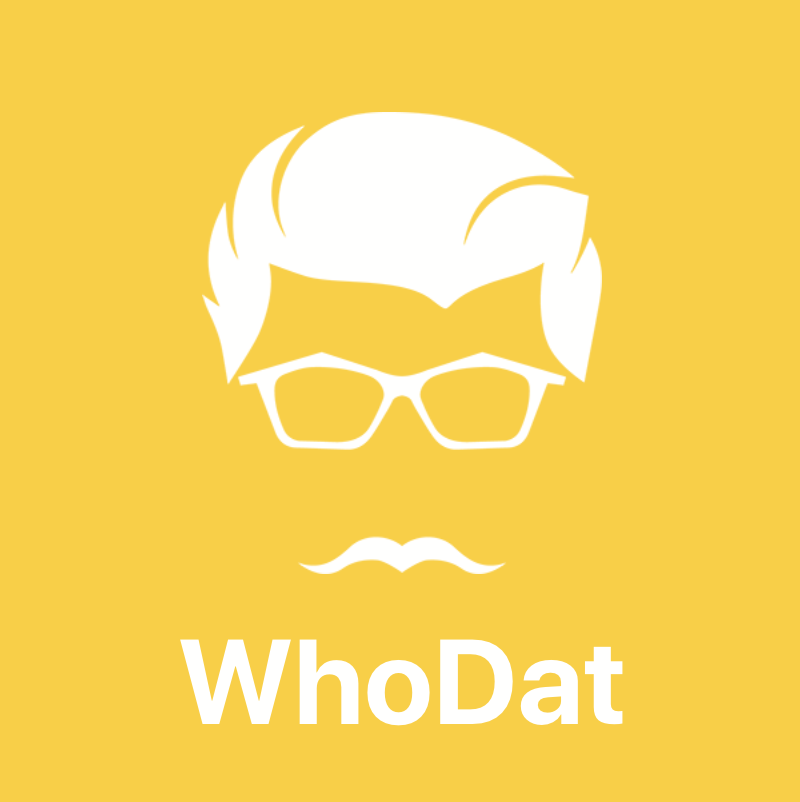WhoDat Logo Design